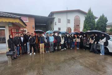 بازدید دانشجویان ورودی 1403 از گروه تولیدی صامت تک خزر (نیوساد)